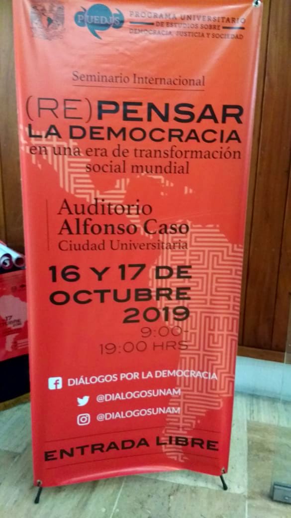 Seminario Internacional: (Re) Pensar la democracia en una era de transformación social mundial