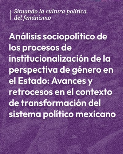 Análisis Sociopolítico De Los Procesos De Institucionalización De La Perspectiva De Género En El 2634