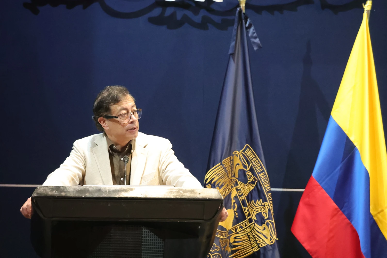 Conferencia magistral de Gustavo Petro en la UNAM, fotografía 5