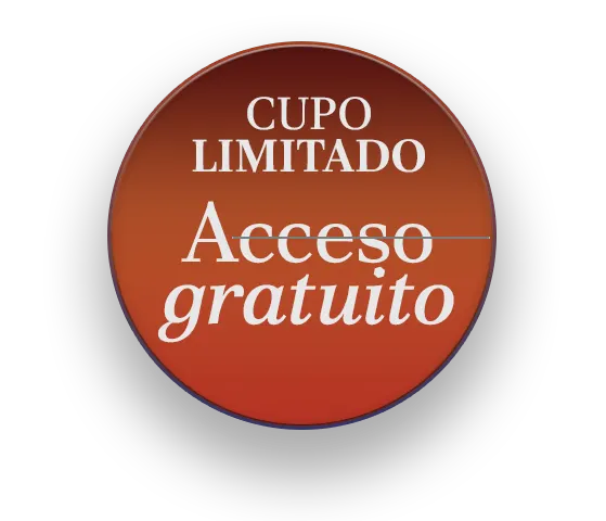Cupo limitado. Acceso gratuito