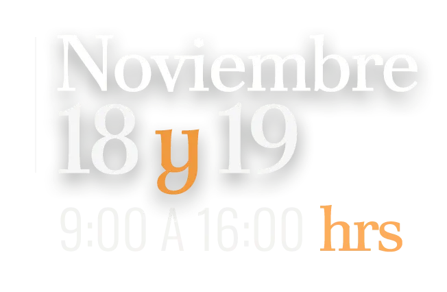18 y 19 de noviembre de 2026, de 9:00 a 16:00 horas. Auditorio Alfonso Caso en Ciudad Universitaria